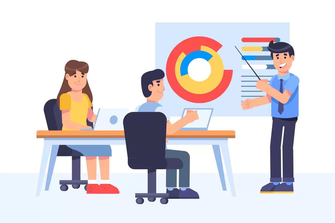 flat-people-business-training-illustration